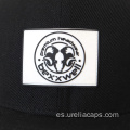 Tapa de snapback de lana con logotipo de goma